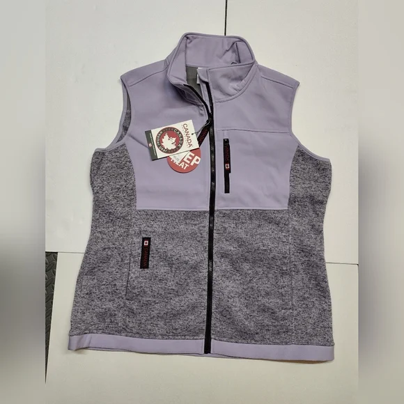 Canadian fleece vest Women size L NEW $155! ๐ฅ - Picture 6 of 10